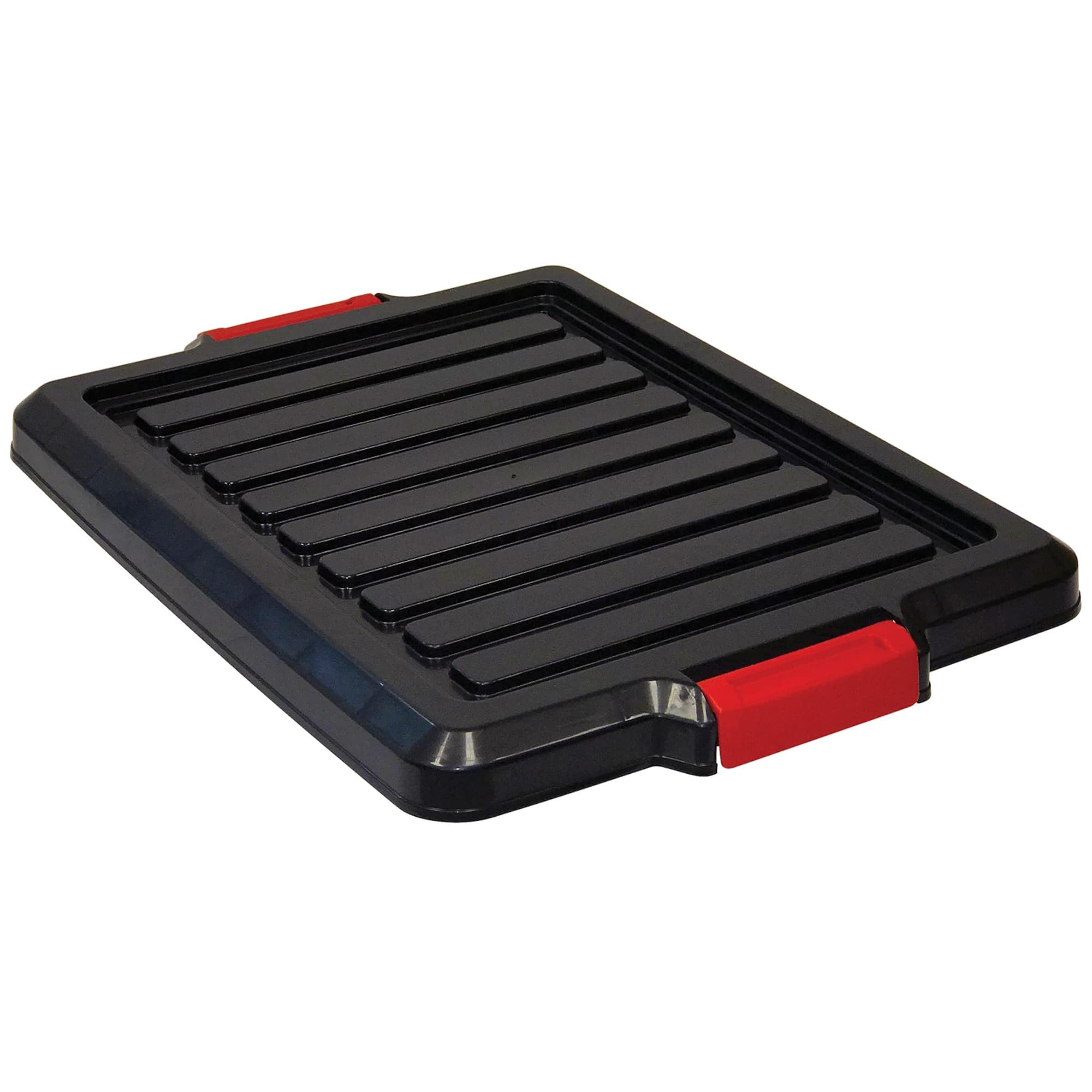 Quantum Storage Systems® Black 21" x 15.875" x 1" Lid for Latch Container